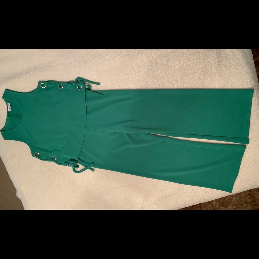 Green jumpsuit